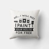 いいえ絵を描お家は無料 クッション (裏面)