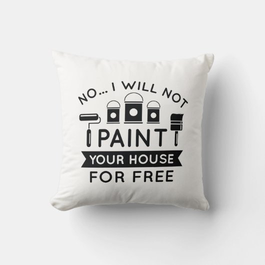 いいえ絵を描お家は無料 クッション (正面)