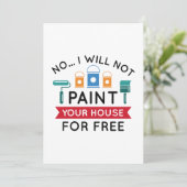 いいえ絵を描お家は無料 サンキューカード (スタンド正面)