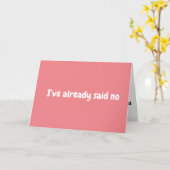 いいえ、あなたはわらをつかんで – カード (黄色い花)