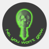 いいえ、あなたはGlow Radiology Techデザイン ラウンドシール (正面)