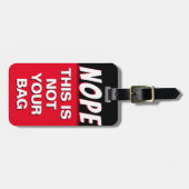 いいえ、これはバッグの荷物タグではない ラゲッジタグ (正面横)