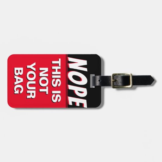 いいえ、これはバッグの荷物タグではない ラゲッジタグ (正面横)