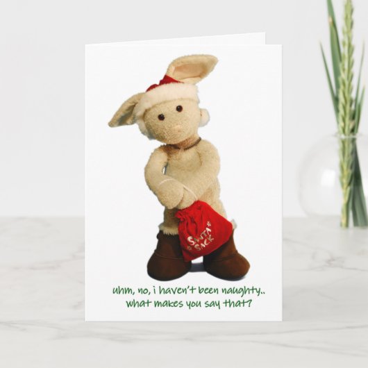 いいえ、ずっと私はいけなくないです。 クリスマスカード2 シーズンカード (正面)