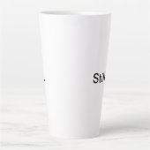 いいえ、まだマグなし カフェラテマグ (正面)