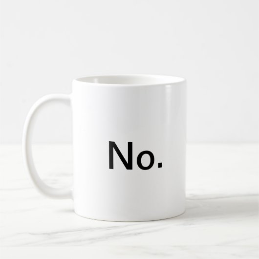 いいえ、まだマグなし コーヒーマグカップ (左)