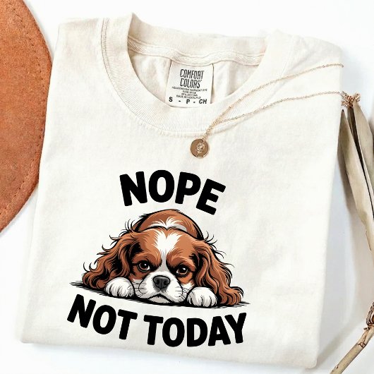 いいえ、今日は無理！面白いパグ犬ミーム Tシャツ