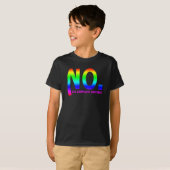 いいえ。完全な文章のステッカー Tシャツ (正面フル)