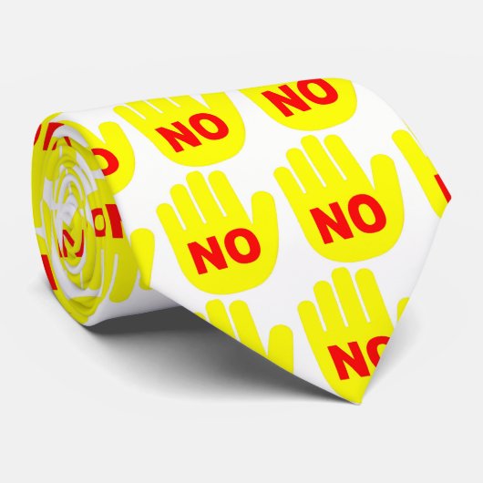 "いいえ"手のタイ ネクタイ (ロール)