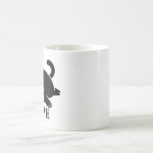 いいえ 猫 ネコ好きのためのユーモア コーヒーマグカップ (中央)