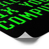 いいえ、私はあなたのコンピューターを直しません - 面白いPCラップトップ修理 ポスター (角)