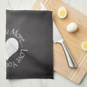 いいえ、私はあなたをもっと愛している キッチンタオル (四つ折り)