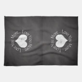 いいえ、私はあなたをもっと愛している キッチンタオル (横)