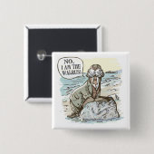 いいえ、私はMudgeのスタジオによってセイウチ行います 缶バッジ (正面&裏面)