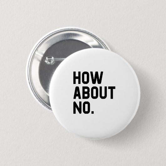 いいえ 缶バッジ (正面&裏面)