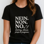 いいえ。NO。TEE 講師の授業準備中 Tシャツ