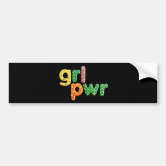 いいえ:158 GRL PWRバンパー·ステッカー(TFDG) バンパーステッカー