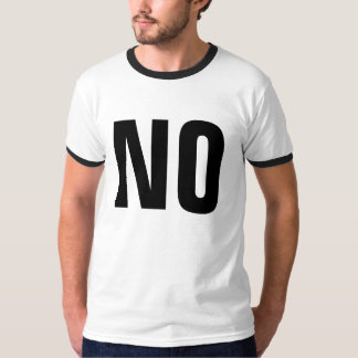 いいえ Tシャツ