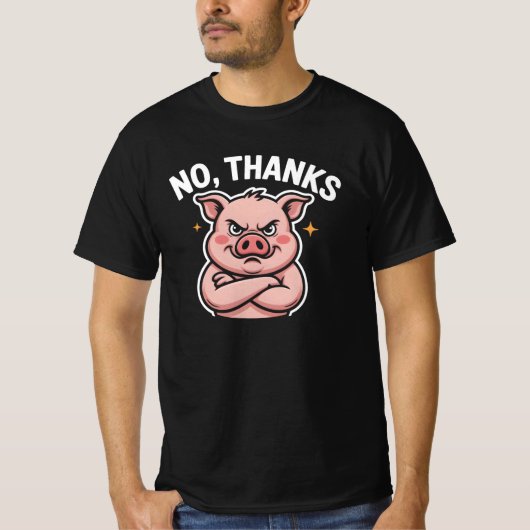 いいえ Tシャツ (正面)