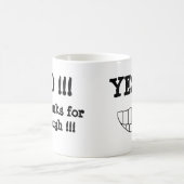 いいえ!!! YES!!!  - 2味方されたマグ コーヒーマグカップ (中央)