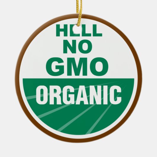 いいえGMO Orgainc セラミックオーナメント (正面)