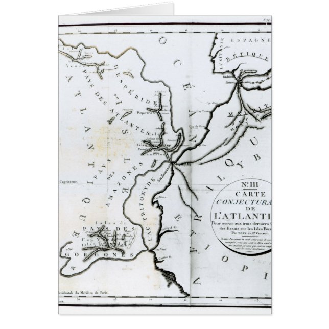 いいえIII島の推測的な地図の (正面)