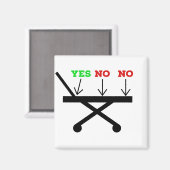 いいえyesガーニー磁石 マグネット (正面/裏面)