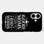 いいお母さんは悪い言葉を使う 面白い母の日 Case-Mate iPhoneケース (裏面 (横))