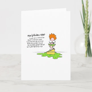 いいお誕生日ケーキだ食べよ三度！ カード