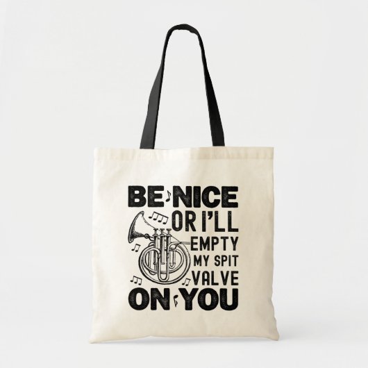 いいから吐き出しバルブのコルネット円形 トートバッグ (正面)