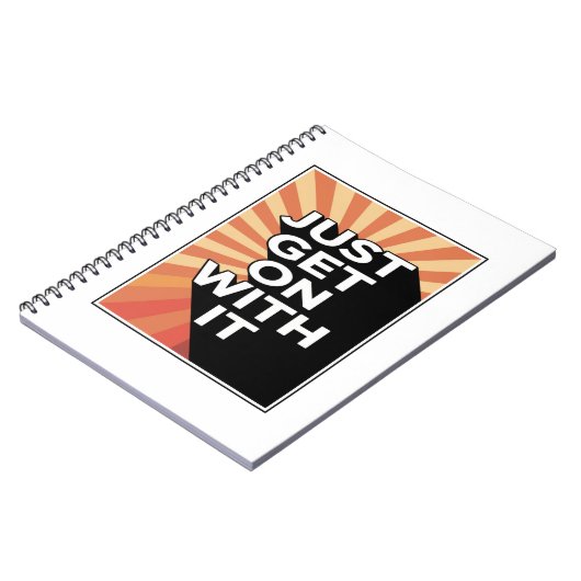 いいから続け感動的るやる気を起こさせる ノートブック (左側)