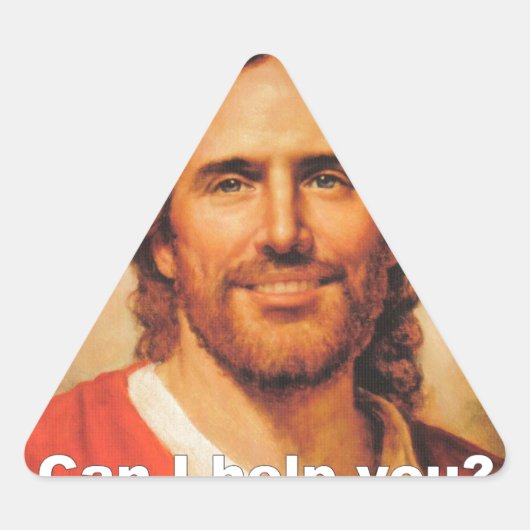 いいか？ 三角形シール (正面)