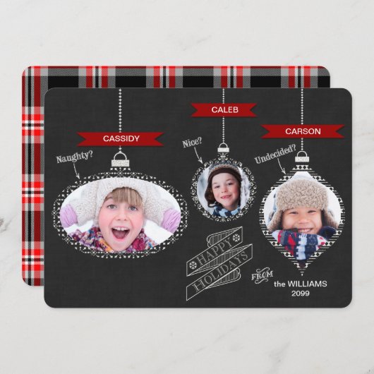 いいけない?チャルぶら下がったクボードオーナメント シーズンカード (正面/裏面)