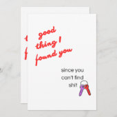 いいことにあなたを見つけた バレンタインデー カード (正面/裏面)