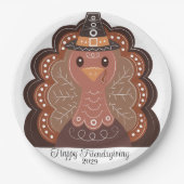 いいぞ！トルコ感謝祭&サッカー ペーパープレート (正面)