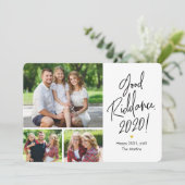 いいなぞ3枚の写真が新年のカードをめでたく シーズンカード (スタンド正面)