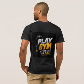 💪 いいねのためでなく人生のためのジム 💪 Tシャツ (裏面フル)
