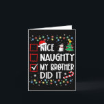 いいね兄いけな弟がリストクリスマスSanta Cla カード<br><div class="desc">いいね兄いけな弟がリストクリスマスサンタクロース</div>