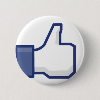 いいね!ハンド - フェイスブックのサムズアップ 缶バッジ
