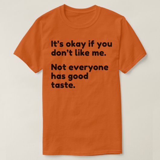 いいもしよ私のこと嫌いだから誰も得意じゃない Tシャツ (デザイン正面)