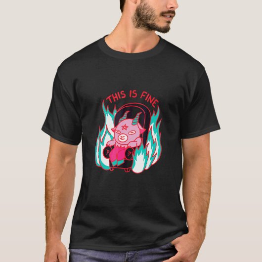 いいんだよ悪魔のソファでのんびり Tシャツ (正面)