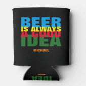 いいアイディア、ビール 缶クーラー (裏面)