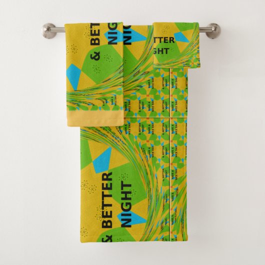 いいインスパイア日を過ごし、よりよい夜を過ごす バスタオルセット (インサイチュ)