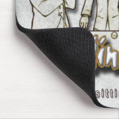 いいカモ、格好の標的、楽な目標、容易に狙える的、だまされやすい人"にせ医者のパック"のマウスパッド マウスパッド (コーナー)