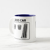 いいクルマ 悪いクルマ ツートーンマグカップ (正面左)