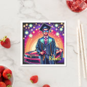 いいクール車の卒業生カスタム スタンダードカクテルナプキン (インサイチュ)