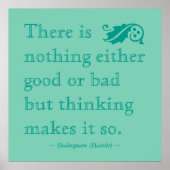 いいシェークスピア引用文も何もない ポスター (正面)