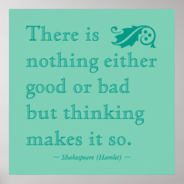 いいシェークスピア引用文も何もない ポスター