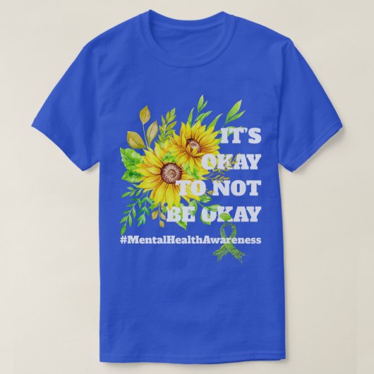 いいヒマワリのメンタルヘルスA Tシャツ (デザイン正面)