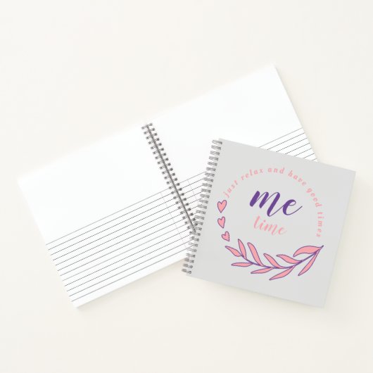 いいリラックス時間を過ごす ノートブック (内部)